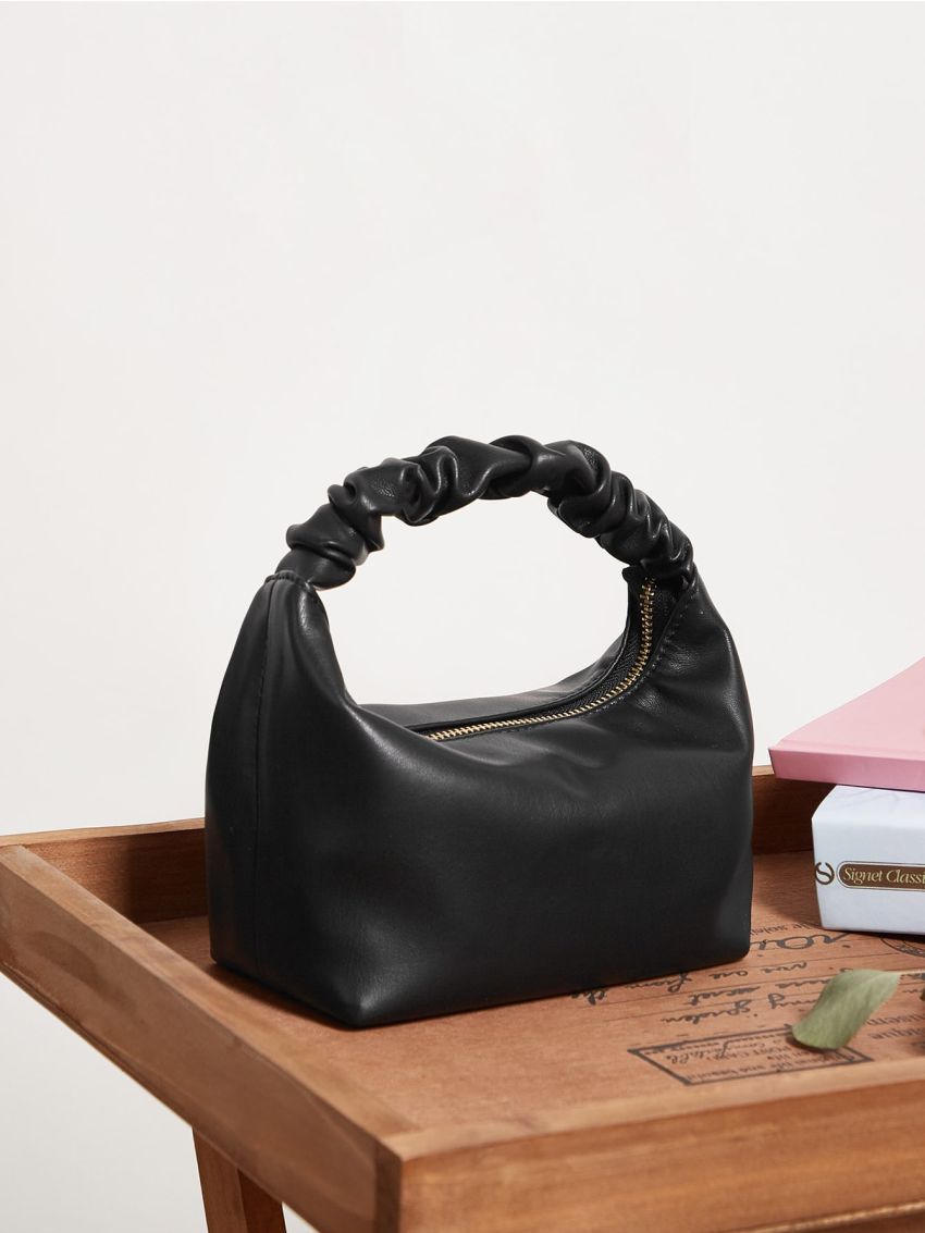 Mini Ruched Handle Satchel Bag