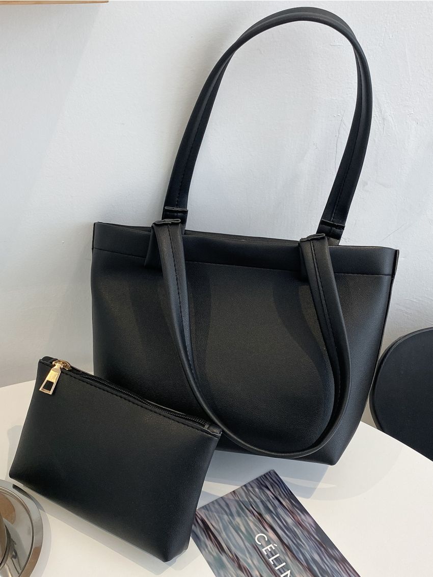 Minimalist Bucket Bag With Inner Pouch