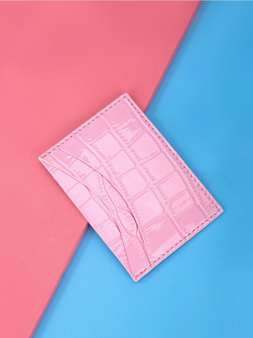 Croc Embossed Card Holder