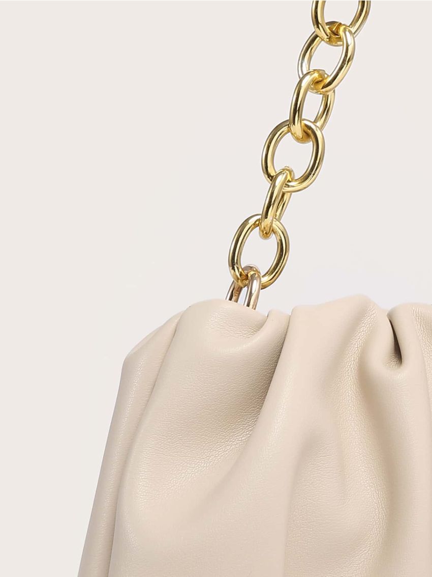 Ruched Chain Bag