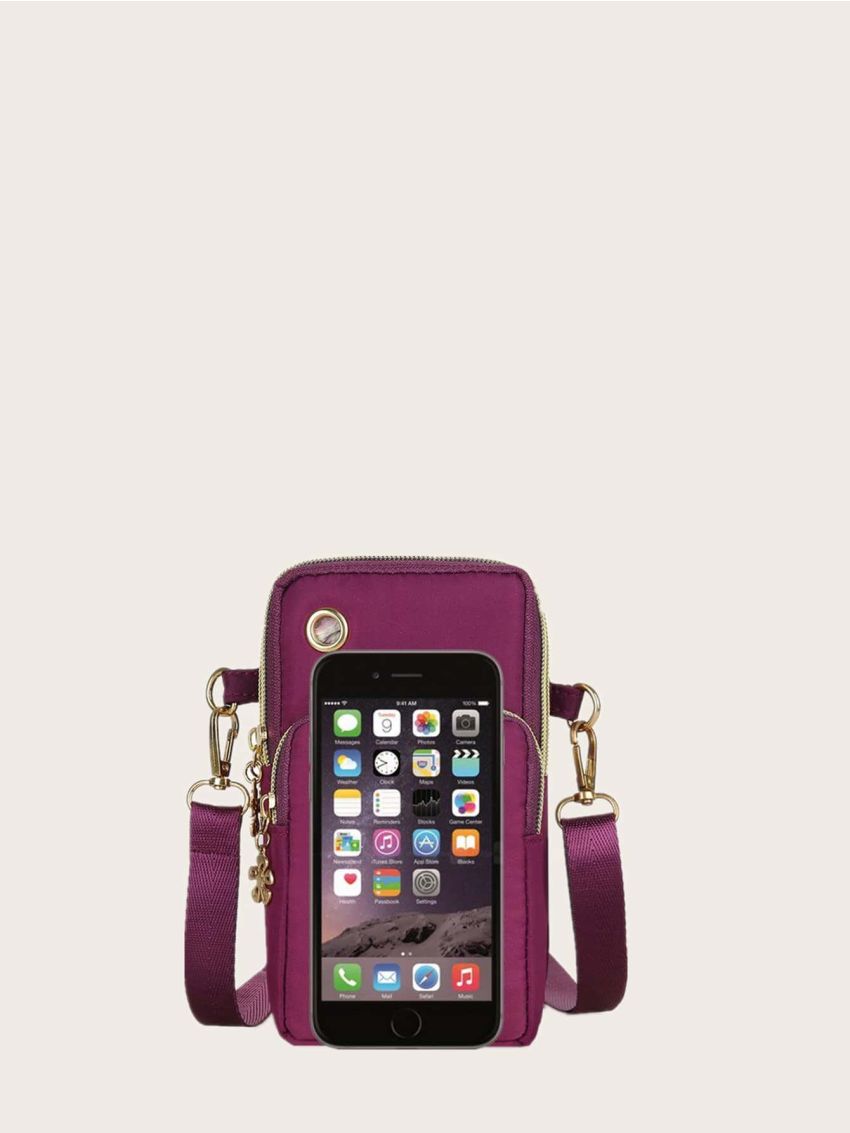 Metal Letter Decor Phone Bag