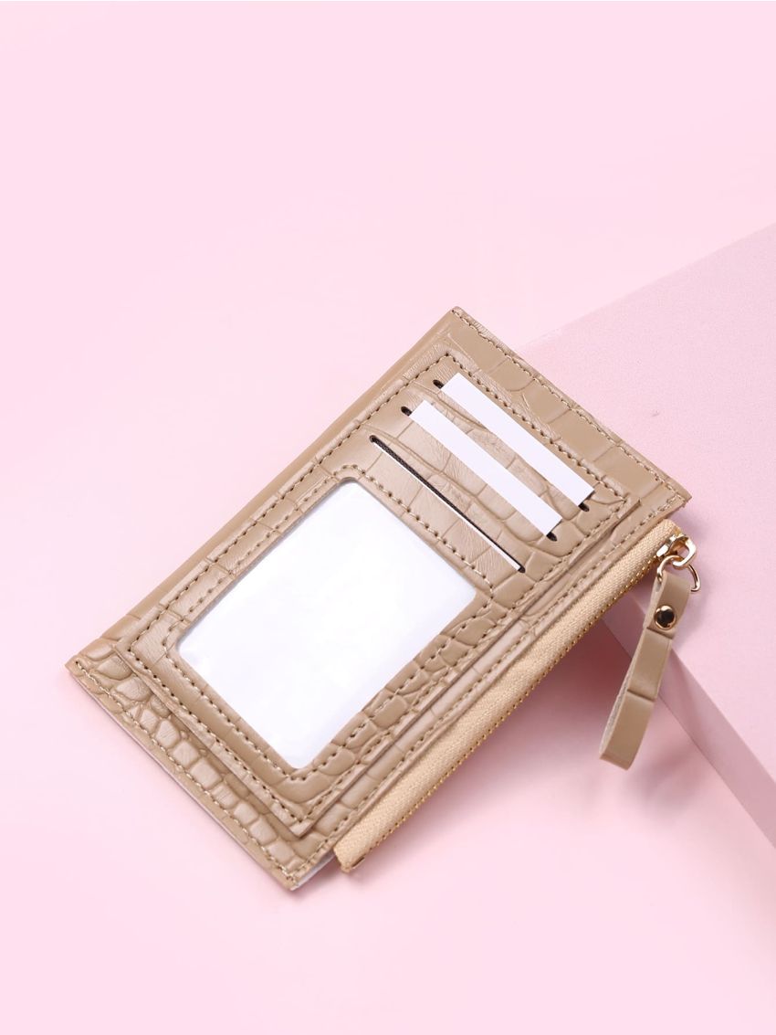 Minimalist Croc Embossed Card Holder