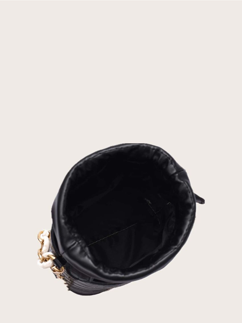 Crocodile Chain Bucket Bag