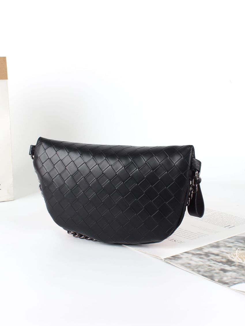 Braided Fanny Pack With Chain Handle