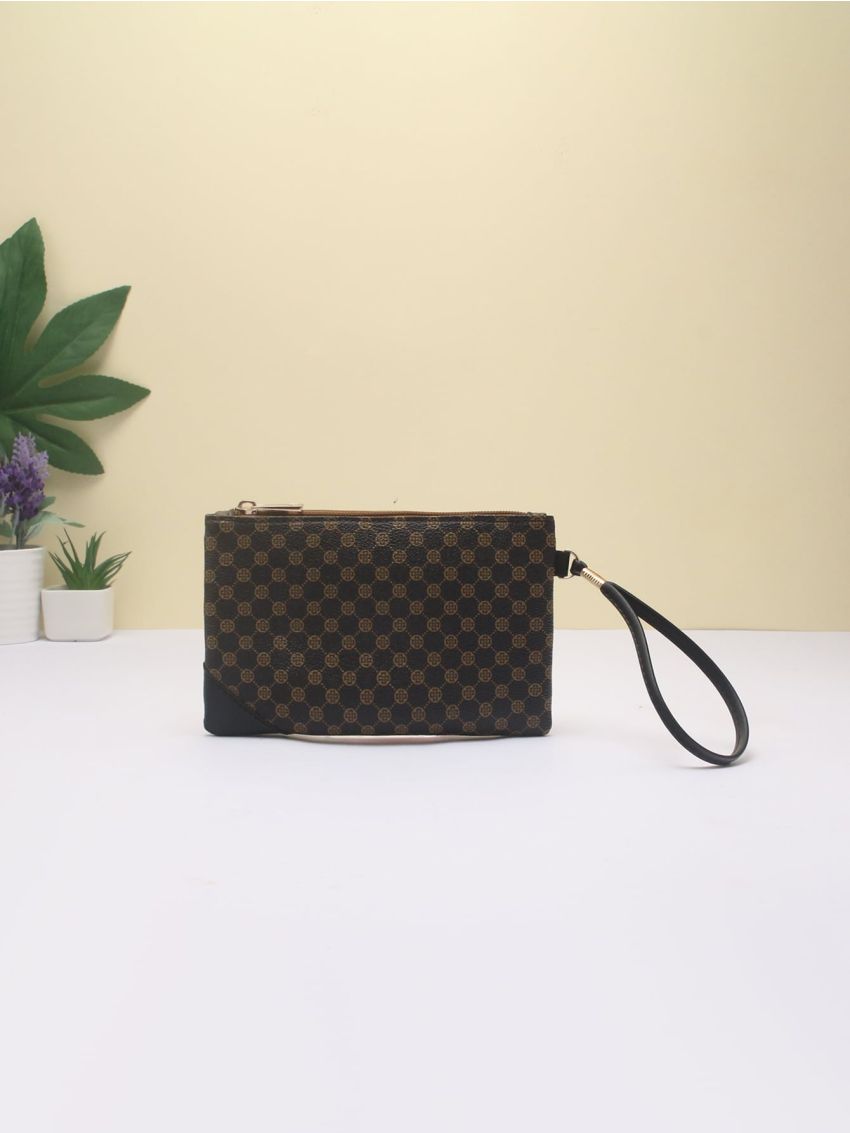 Mini Geometric Graphic Clutch Bag