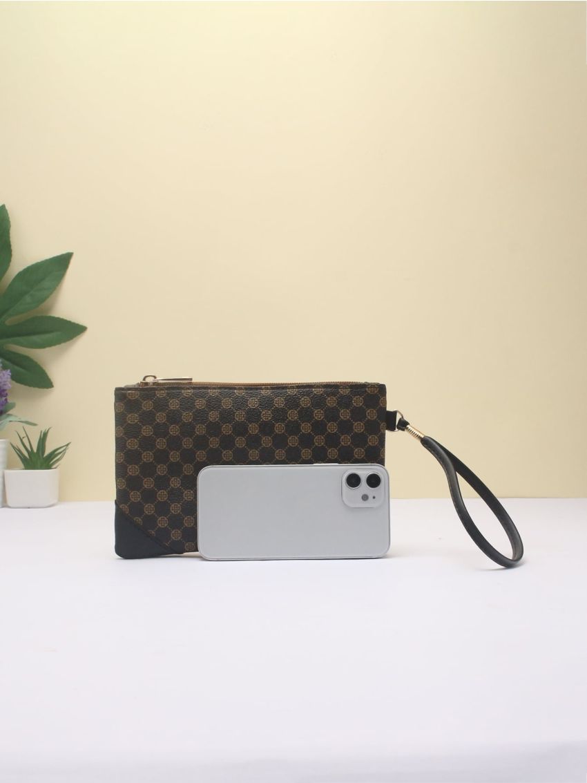 Mini Geometric Graphic Clutch Bag