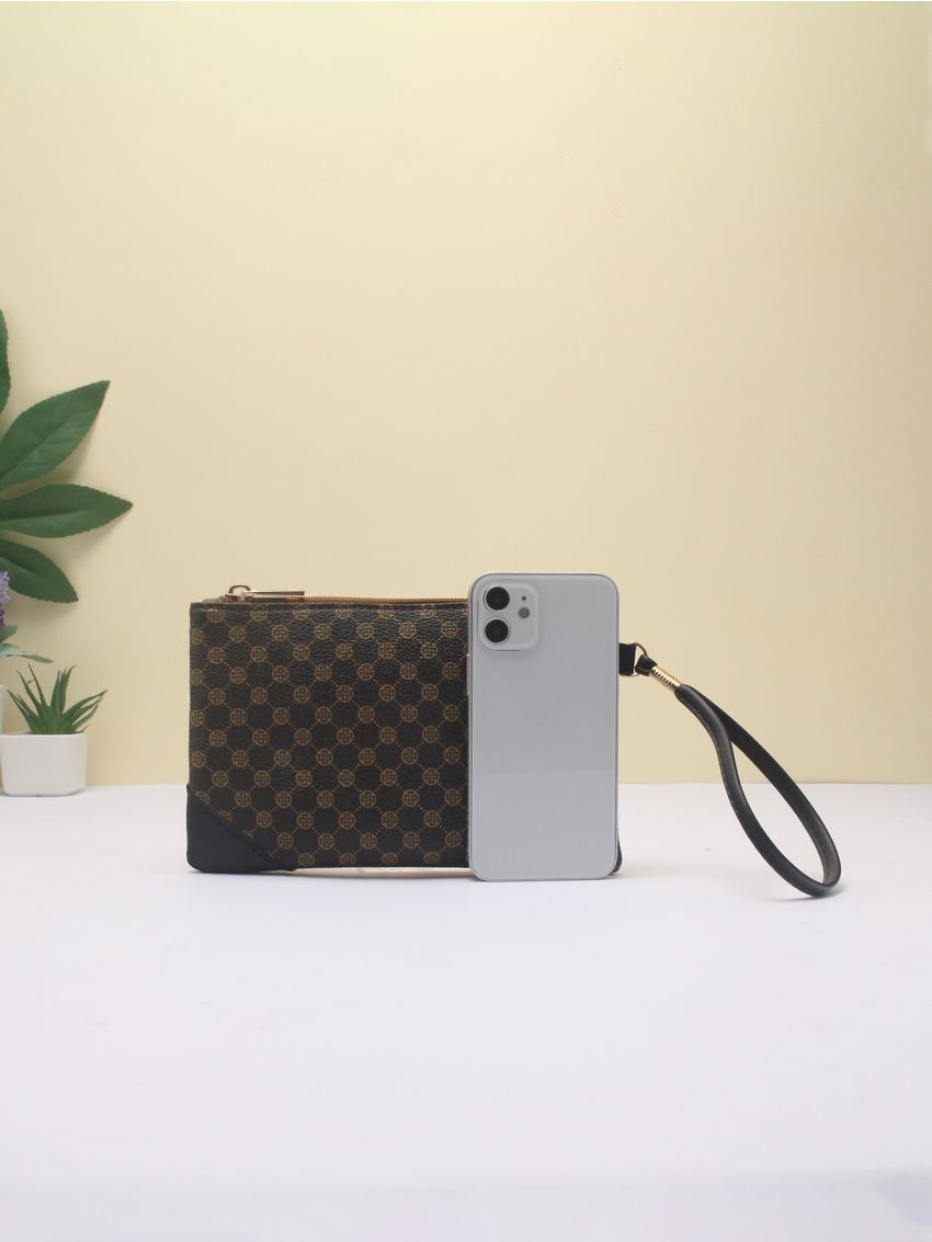 Mini Geometric Graphic Clutch Bag