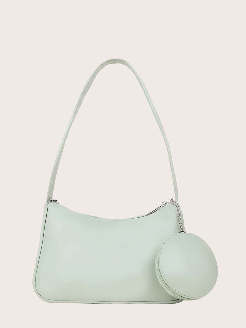 Minimalist Baguette Bag With Coin Case