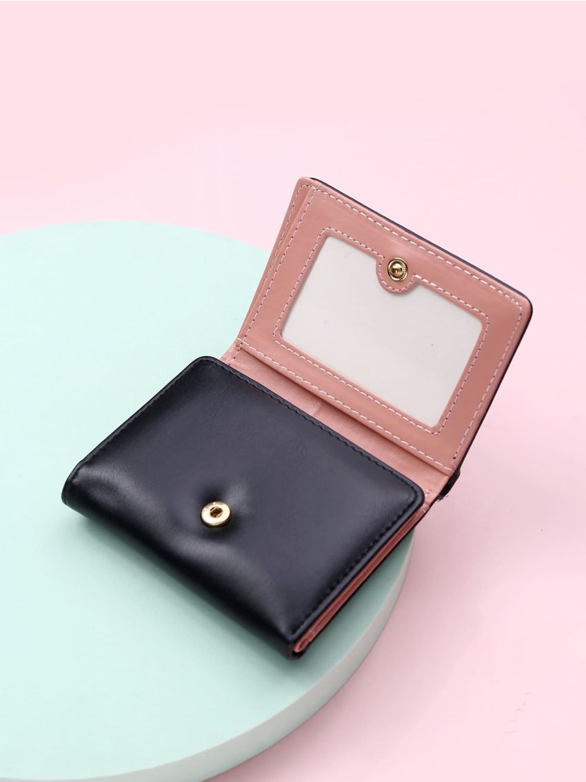 Letter Graphic Cartoon Decor Small Wallet