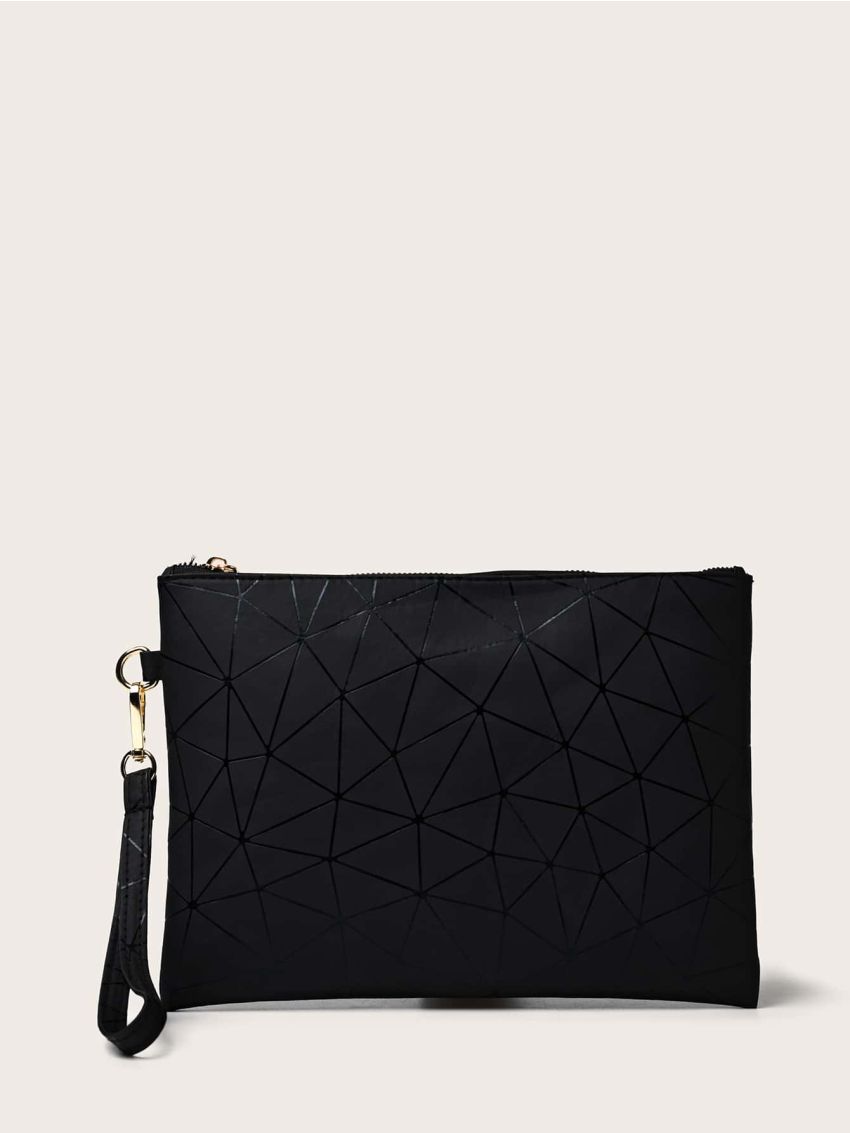 Geometric Graphic Clutch Bag