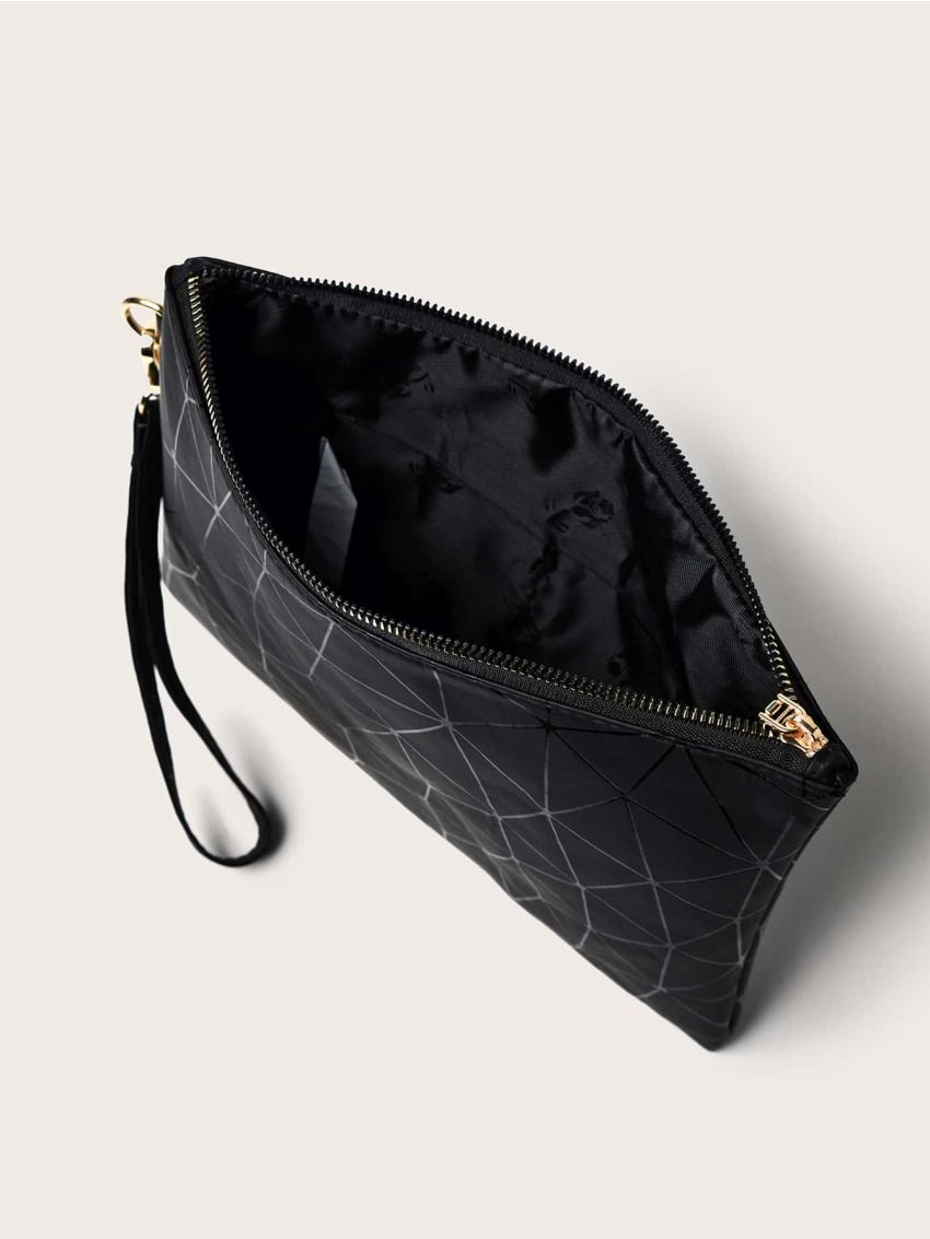 Geometric Graphic Clutch Bag
