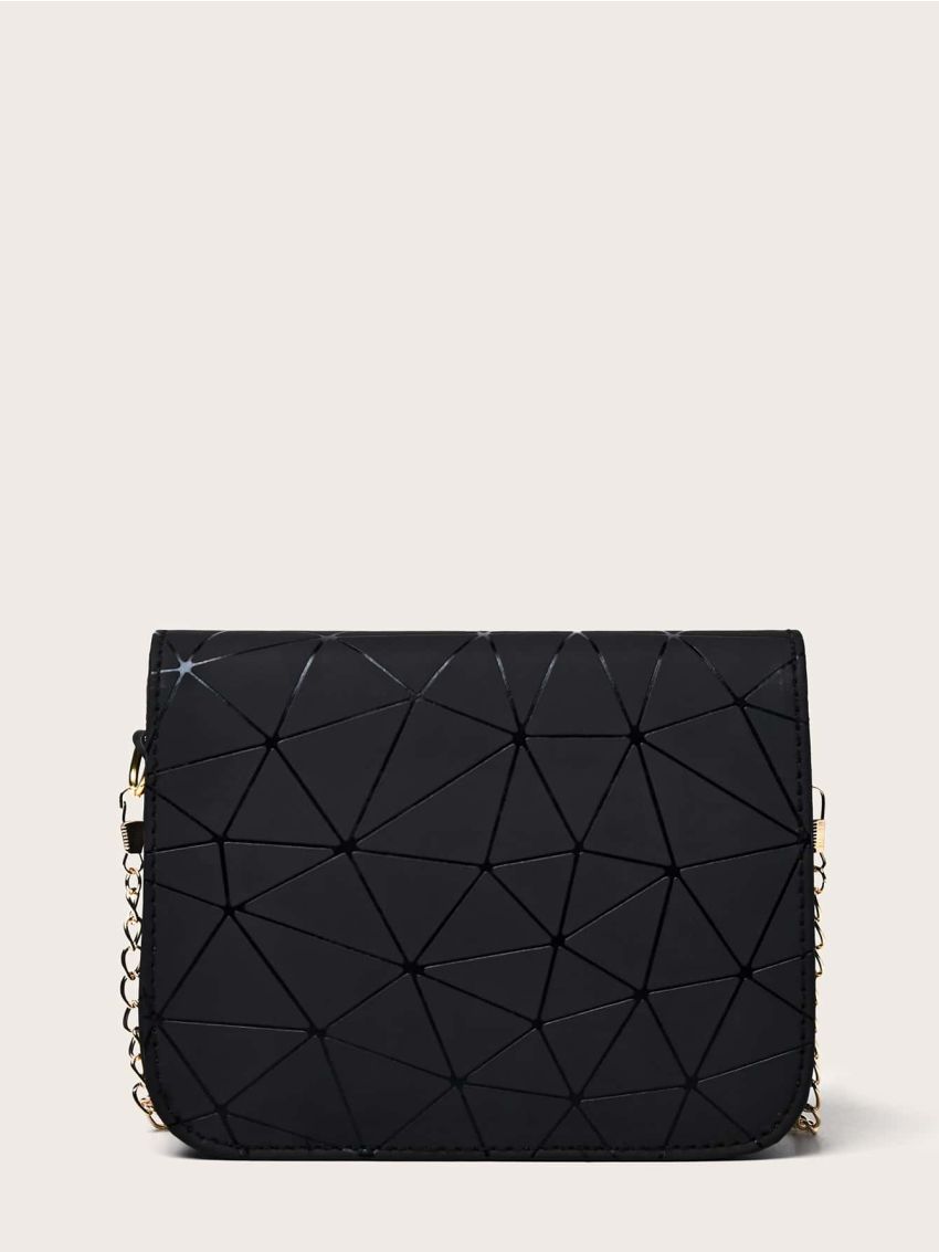 Mini Geometric Embossed Chain Bag