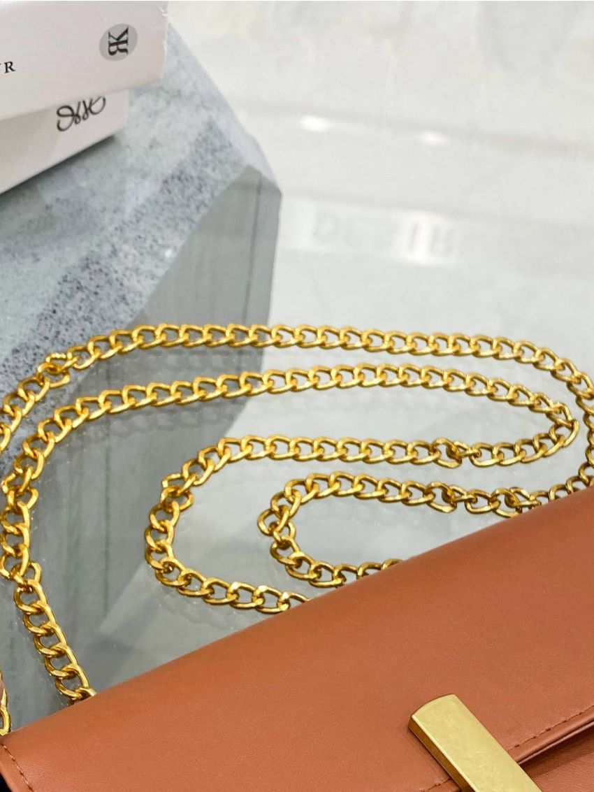 Mini Minimalist Chain Baguette Bag