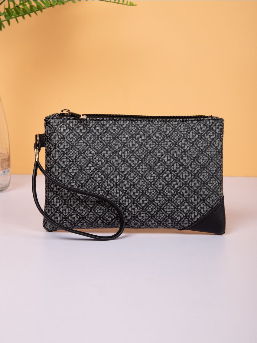 Mini Geometric Graphic Clutch Bag