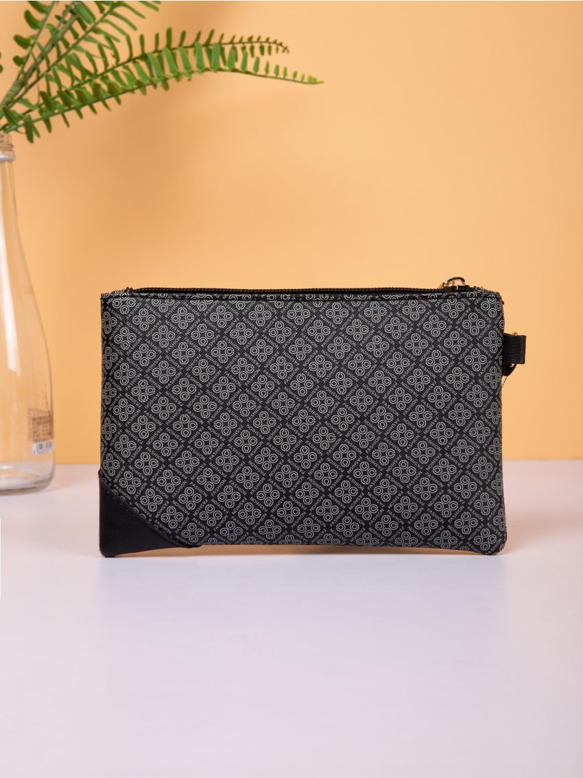 Mini Geometric Graphic Clutch Bag