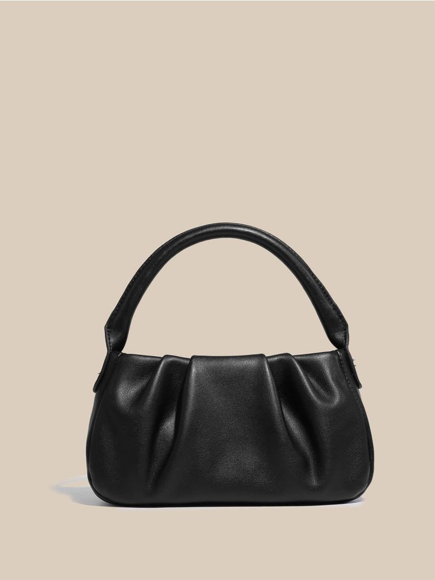 Minimalist Ruched Satchel Bag