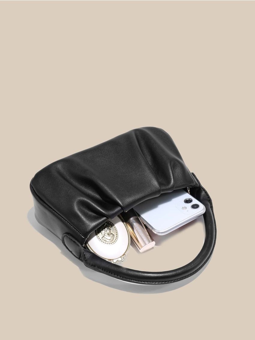 Minimalist Ruched Satchel Bag