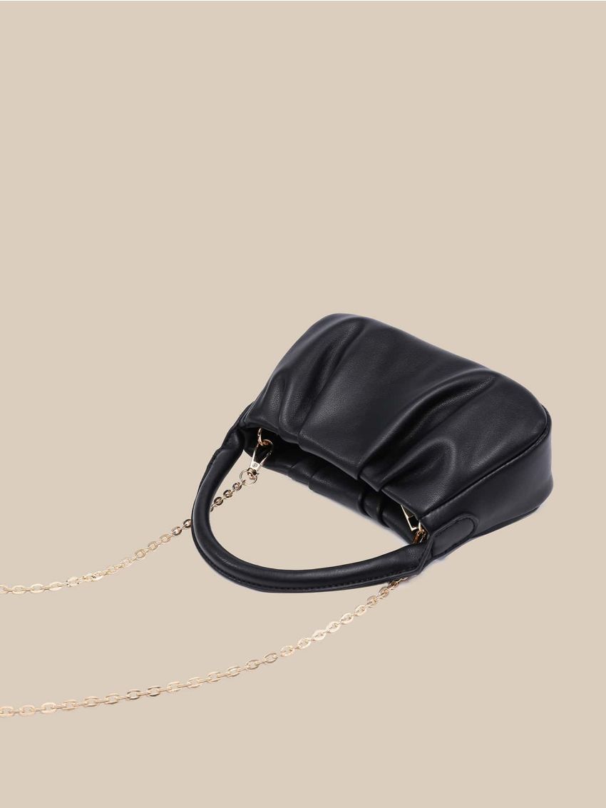 Minimalist Ruched Satchel Bag