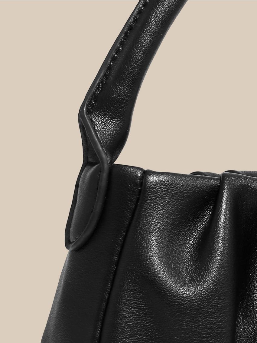 Minimalist Ruched Satchel Bag