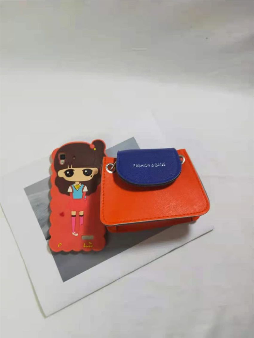 Mini Letter Embossed Two Tone Satchel Bag