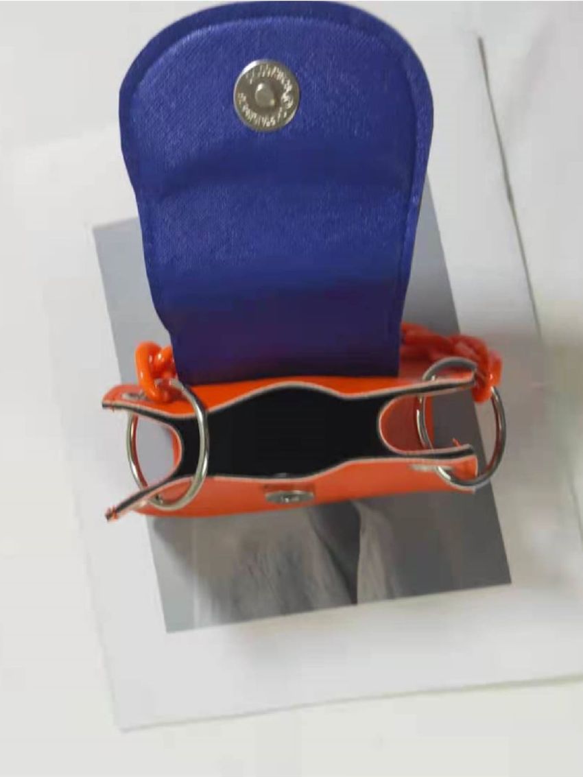 Mini Letter Embossed Two Tone Satchel Bag