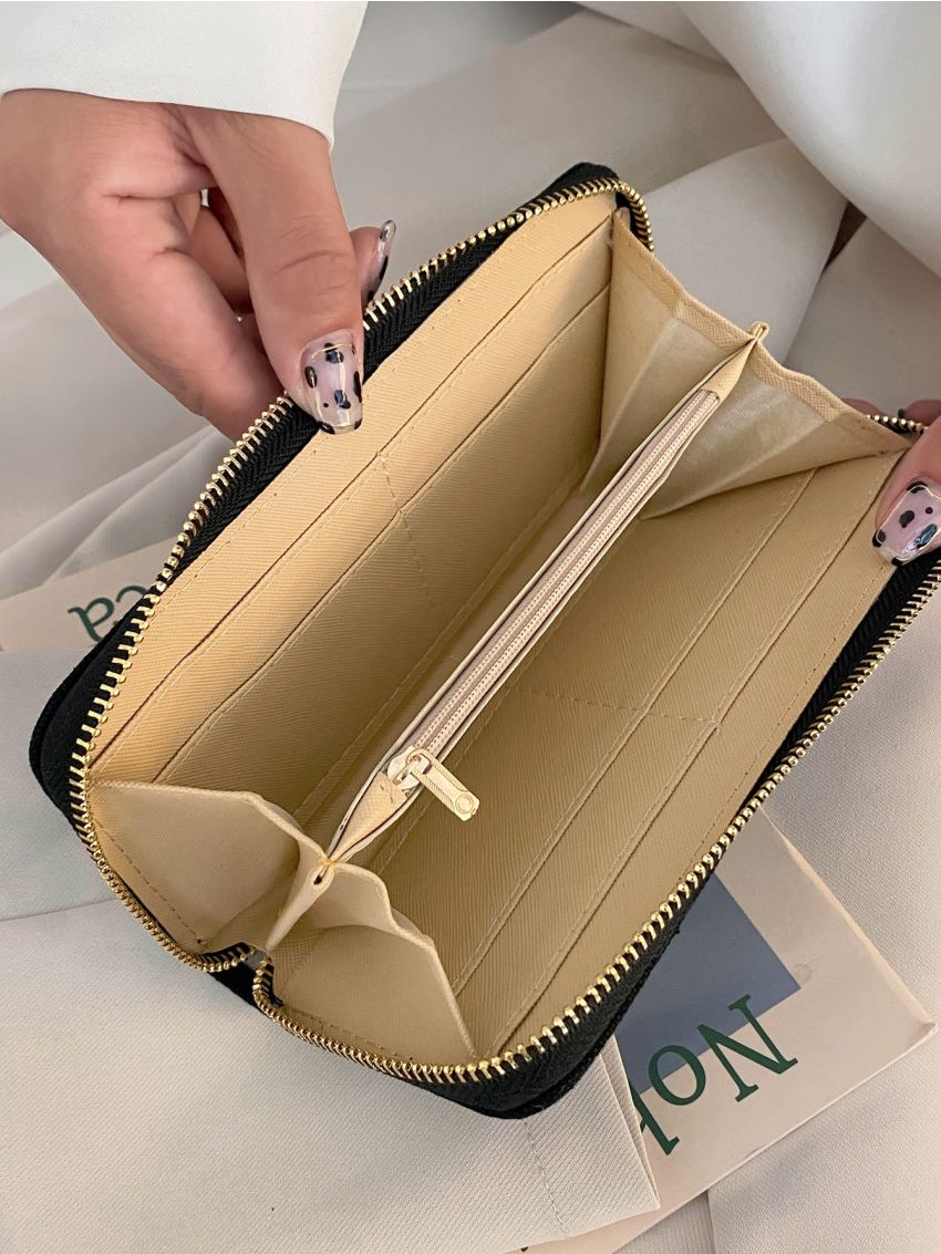 Letter Graphic Long Wallet