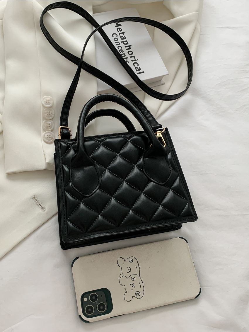 Mini Quilted Satchel Bag