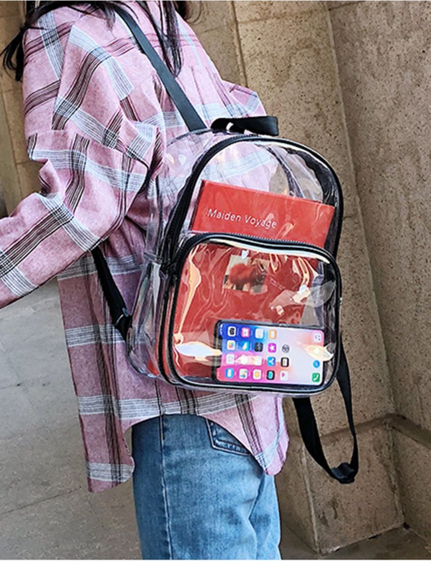 Clear Pocket Front Classic Backpack