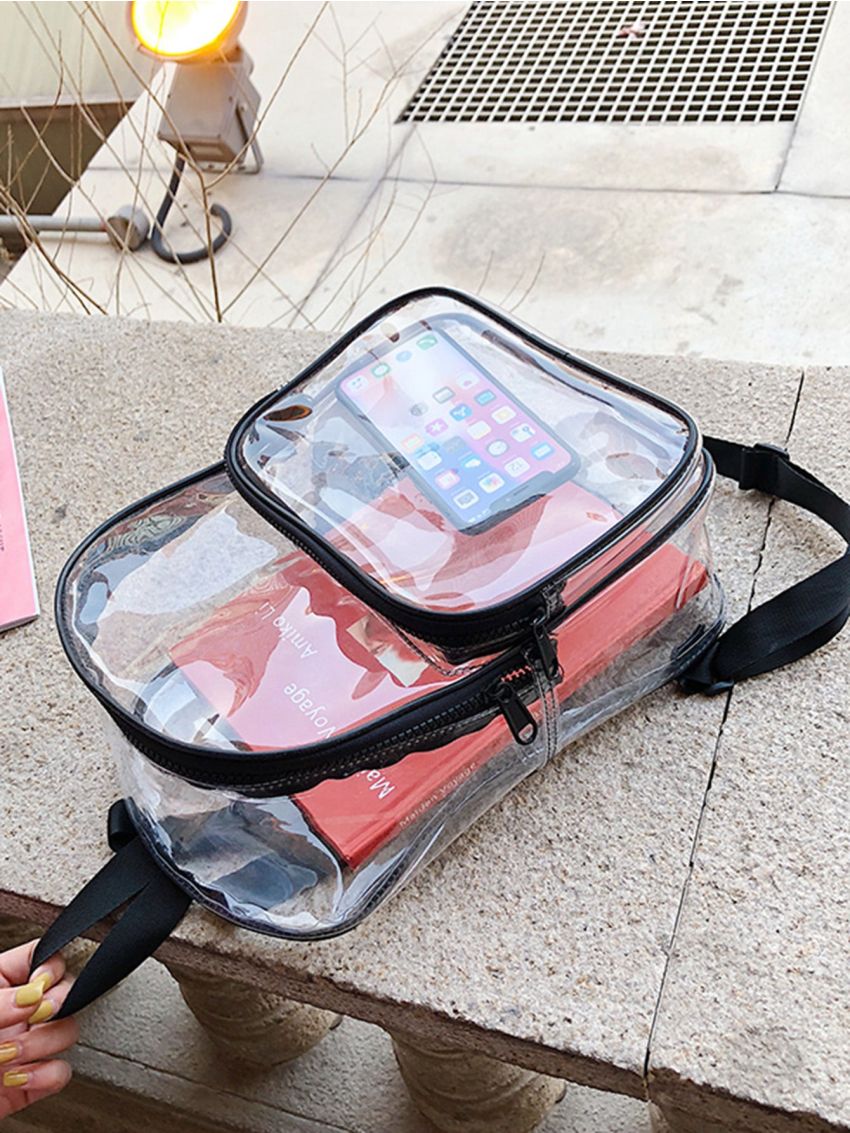Clear Pocket Front Classic Backpack