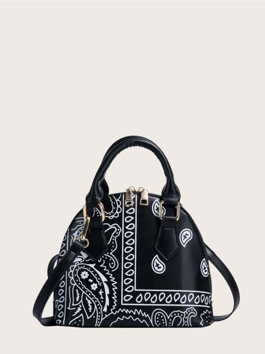 Paisley Pattern Dome Bag