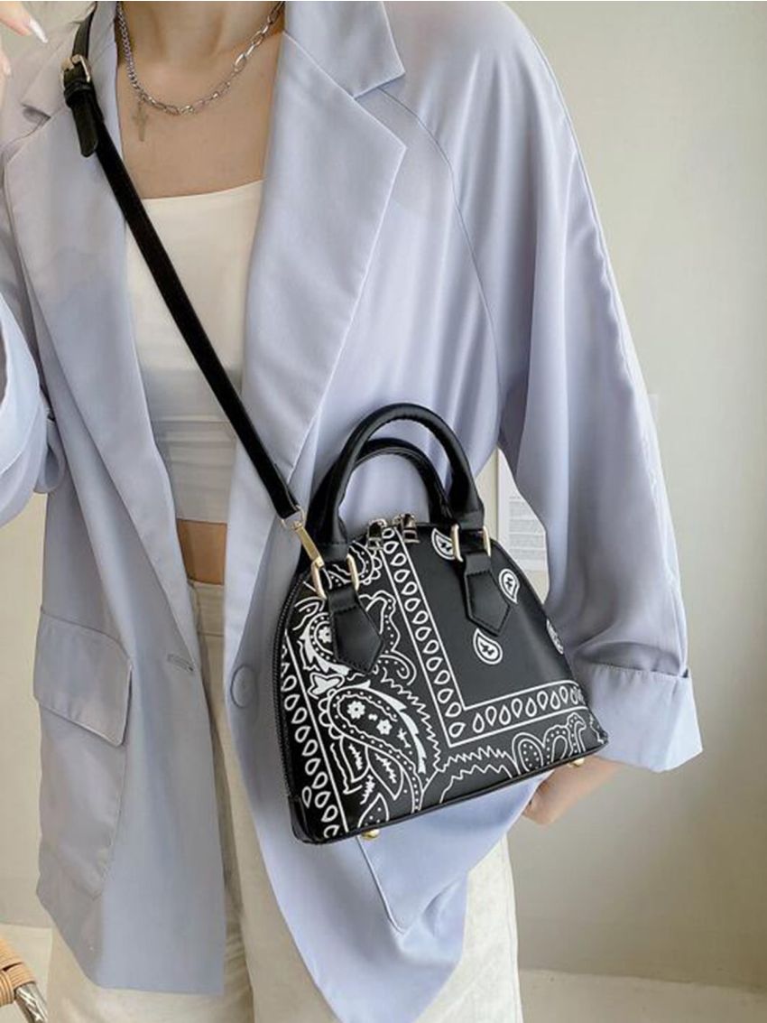 Paisley Pattern Dome Bag