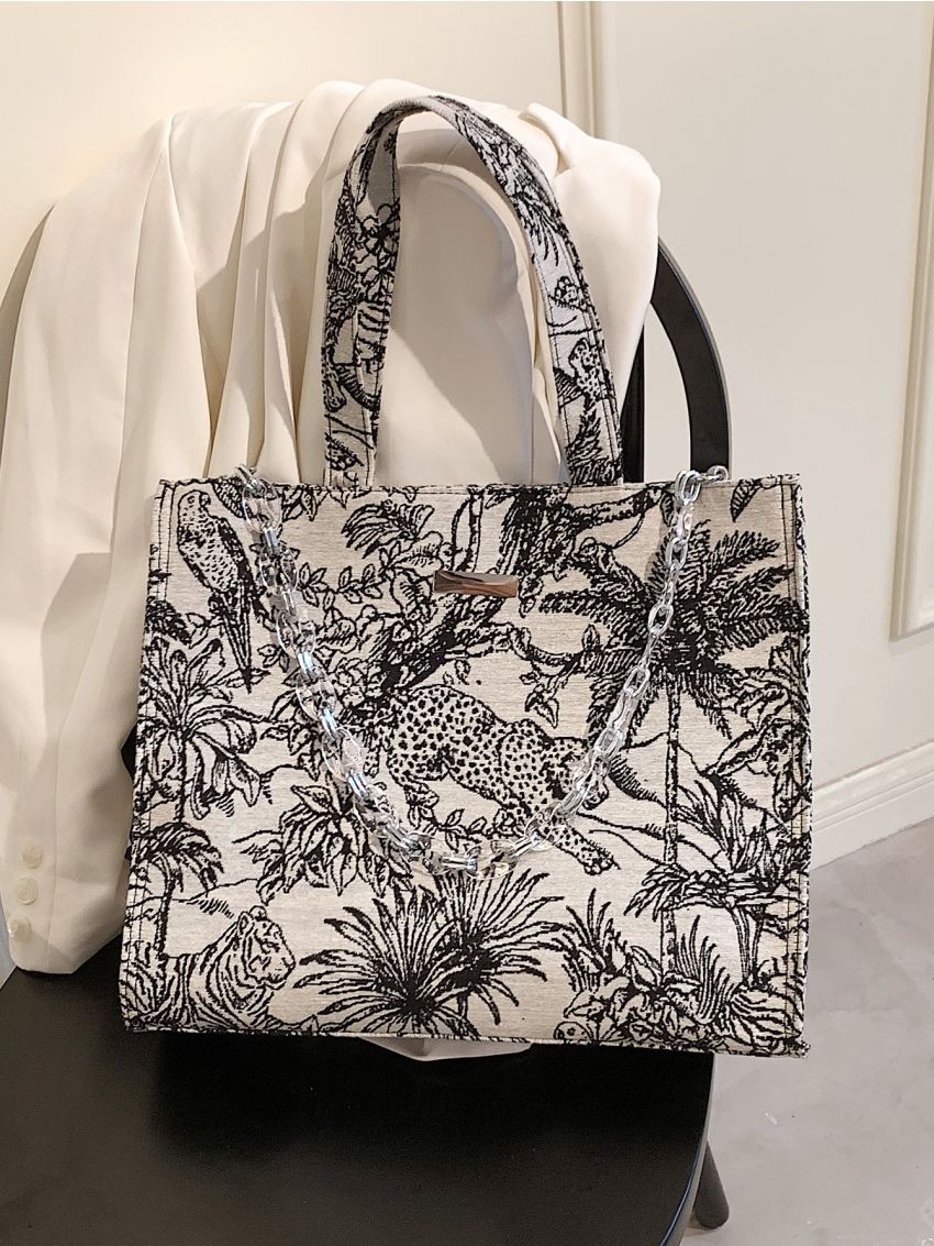 Tropical Large Capacity Tote Bag