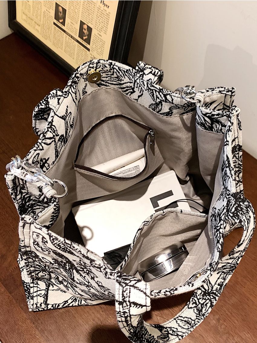 Tropical Large Capacity Tote Bag