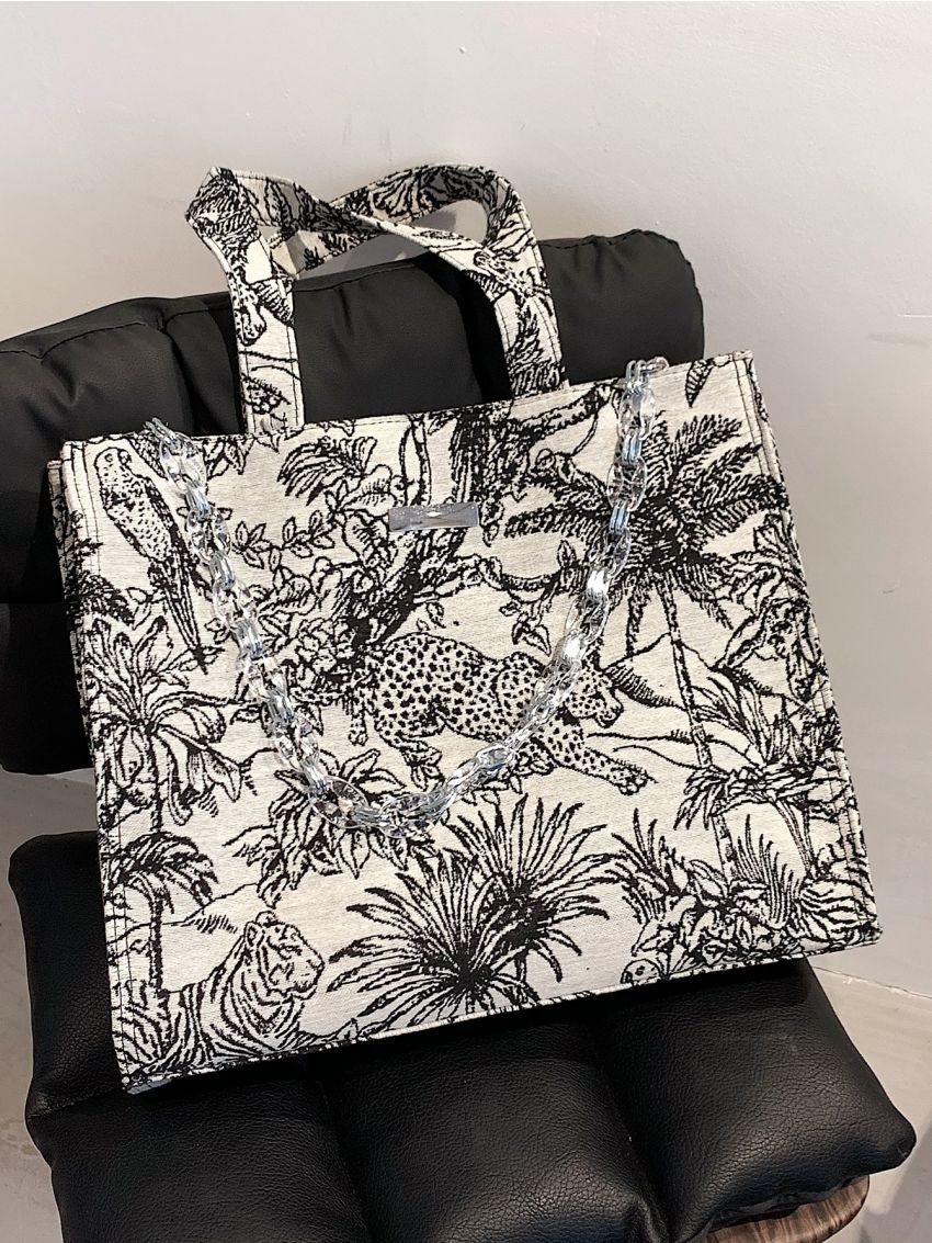 Tropical Large Capacity Tote Bag