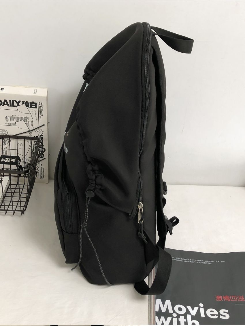 Letter & Cartoon Graphic Backpack