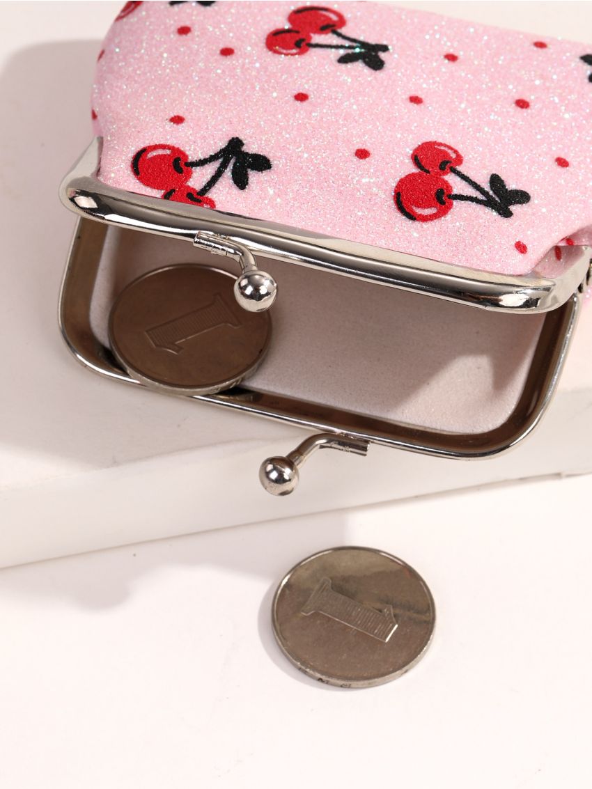 Cartoon Graphic Kiss Lock Purse