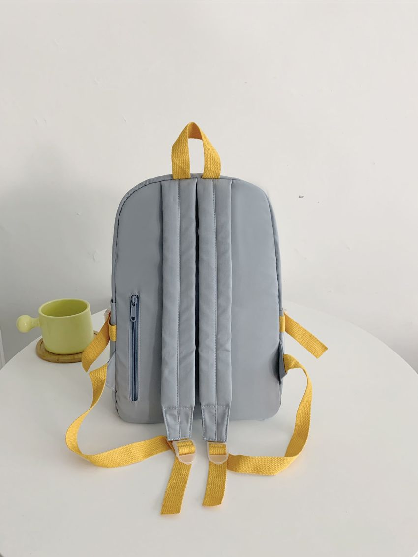 Colorblock Multi-compartment Backpack