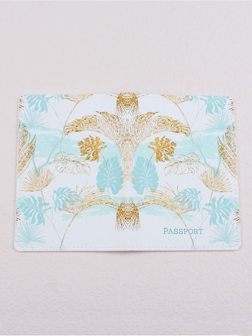 Letter Graphic Passport Case