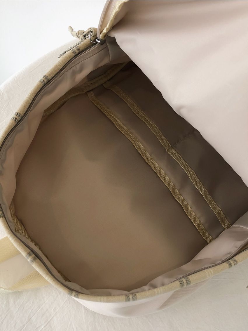 Tartan Large Capacity School Bag