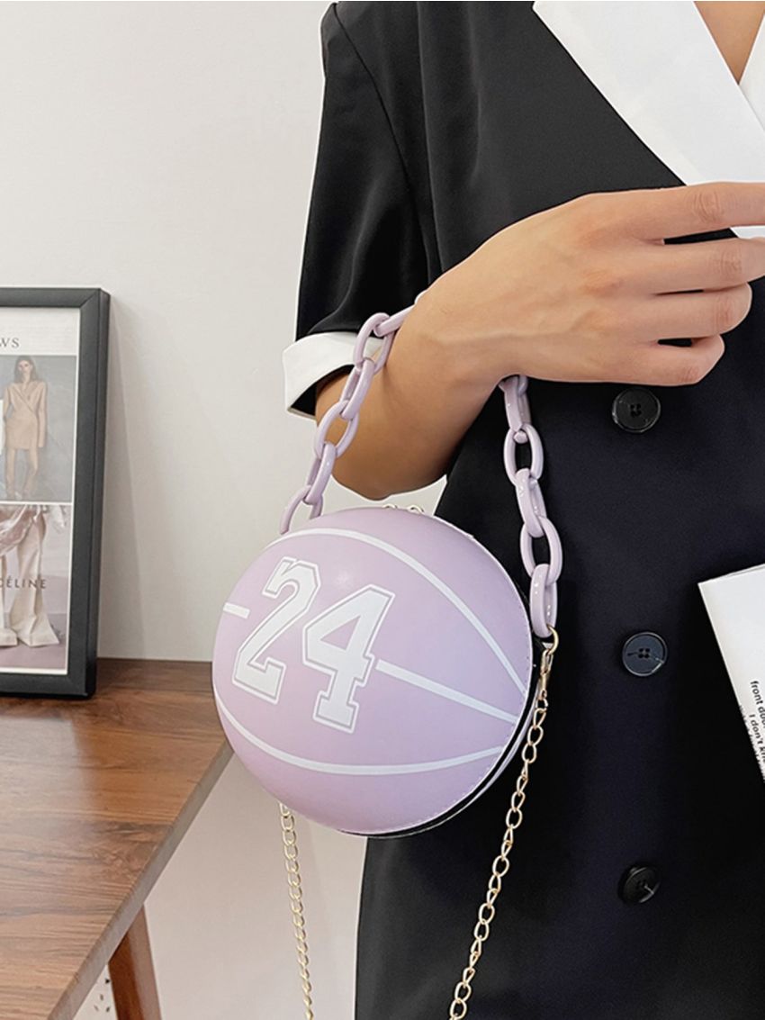 Mini Basketball Design Novelty Bag