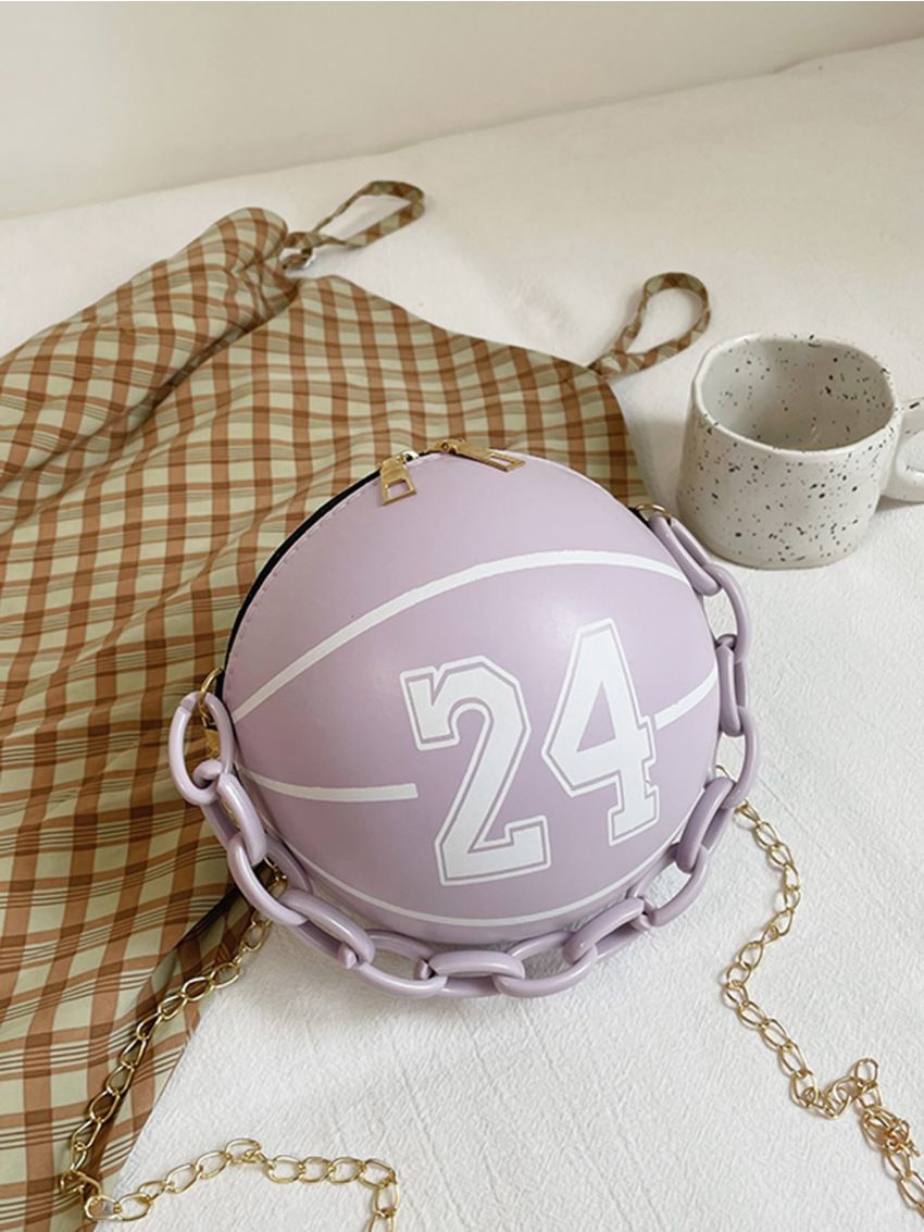 Mini Basketball Design Novelty Bag