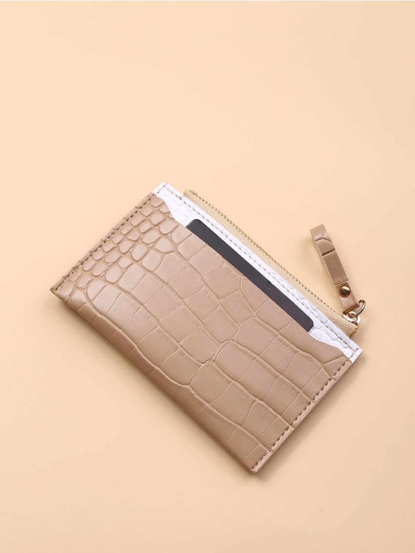 Croc Embossed Card Holder