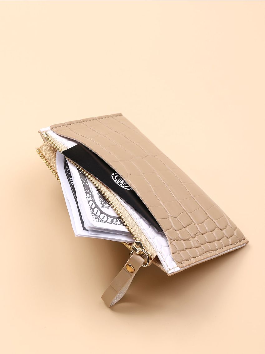 Croc Embossed Card Holder