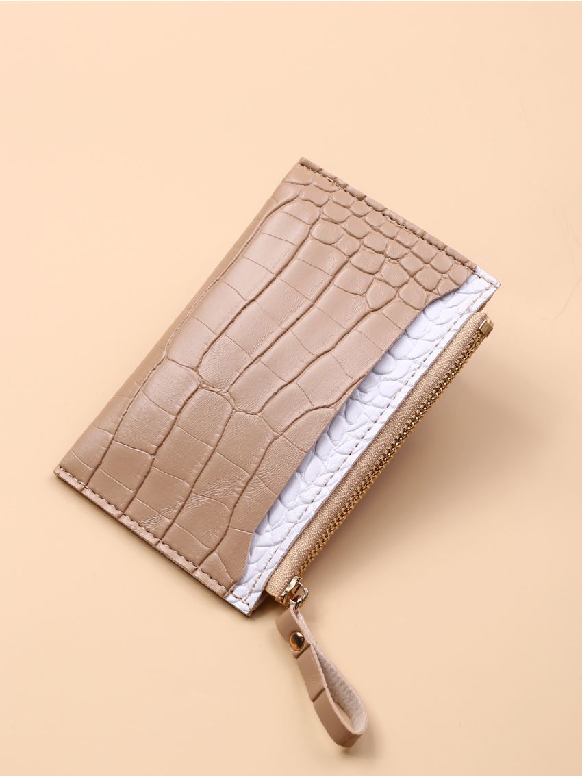 Croc Embossed Card Holder