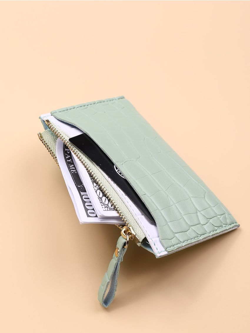 Croc Embossed Card Holder