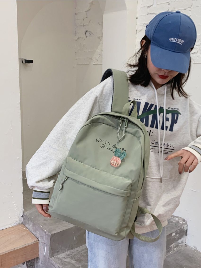 Cartoon Decor Letter Graphic Classic Backpack