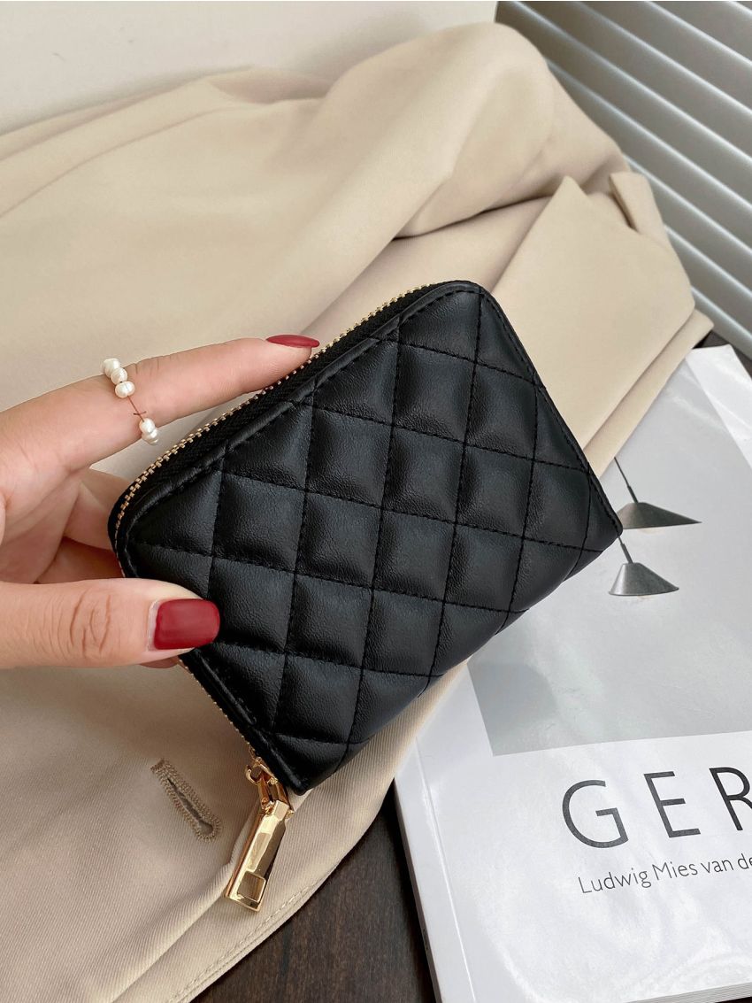 Minimalist Quilted Small Wallet