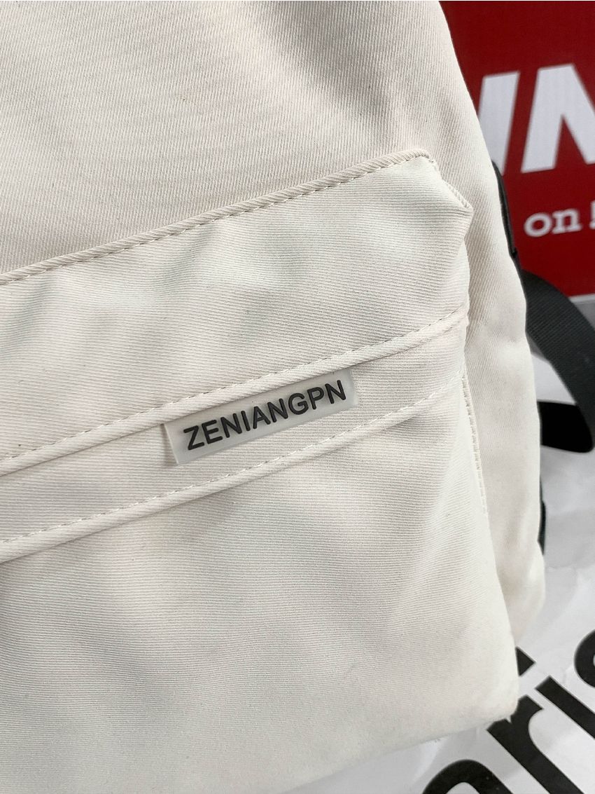 Letter Patch Large Capacity Backpack