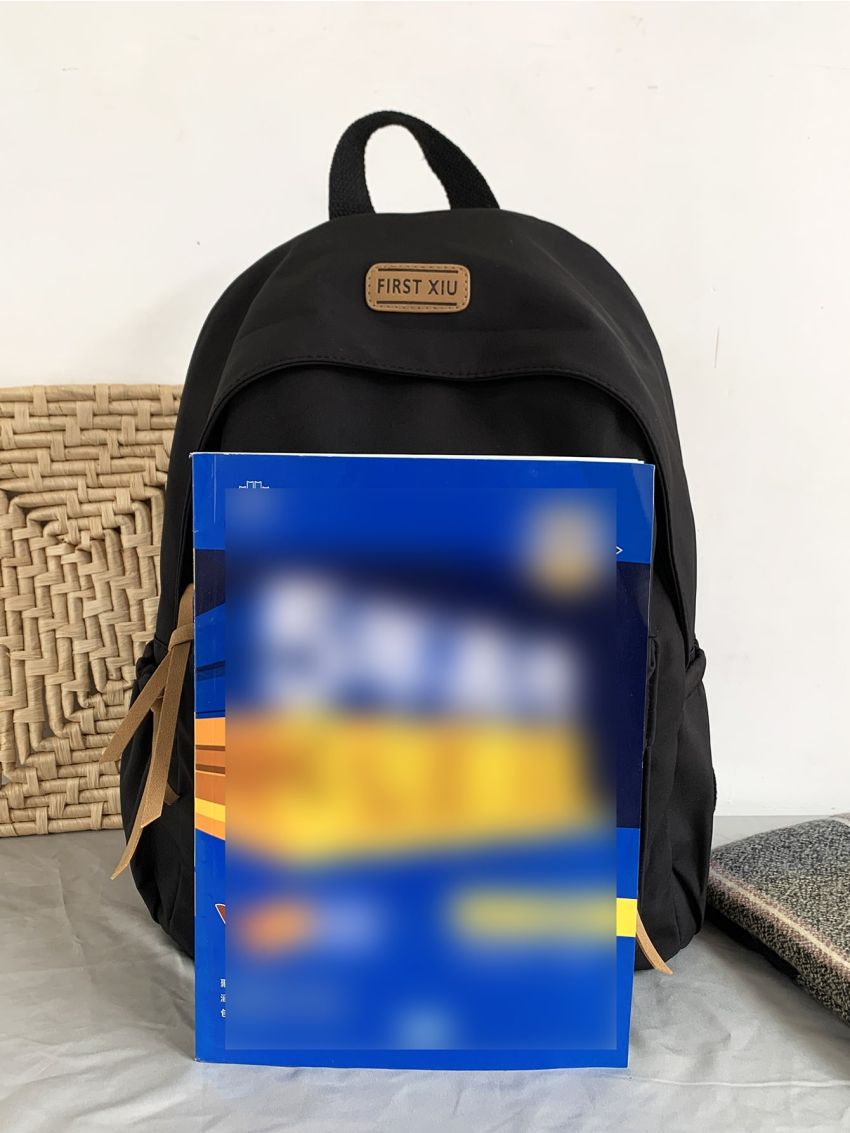 Knot Decor Backpack With Bag Charm