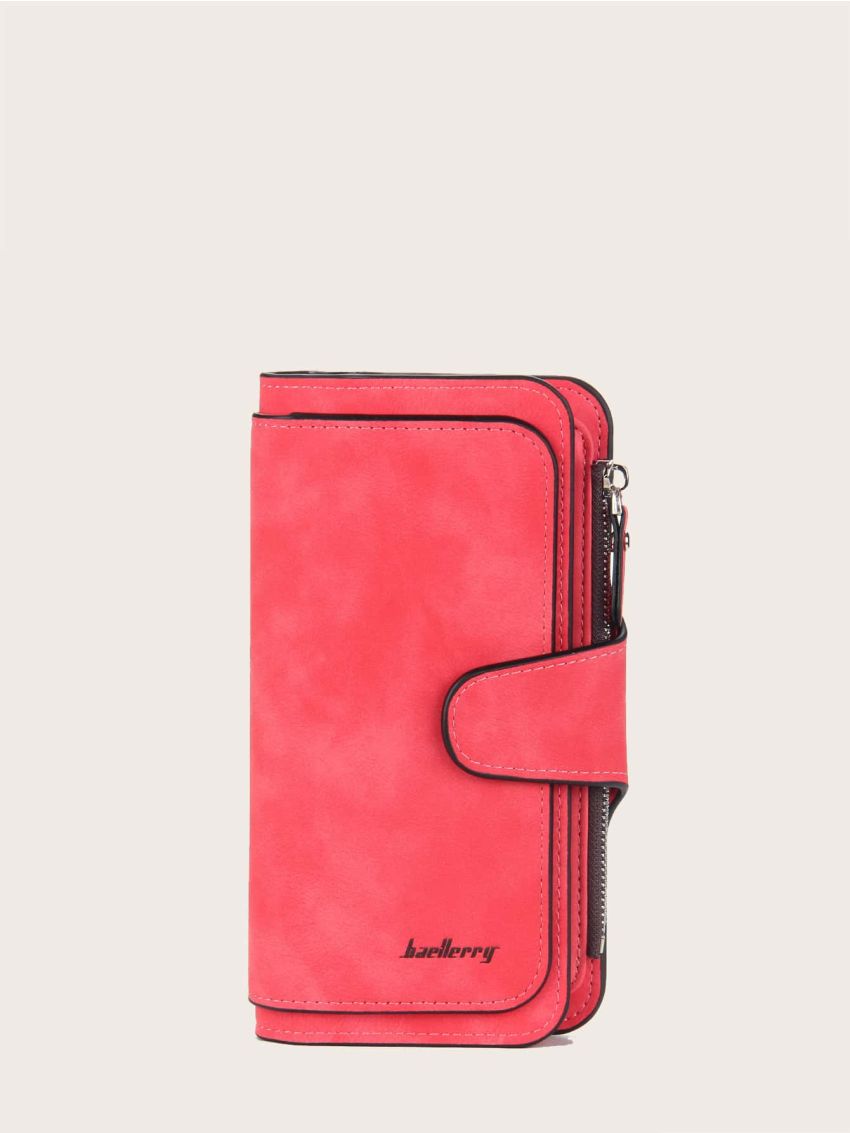 Minimalist Letter Graphic Fold Long Wallet